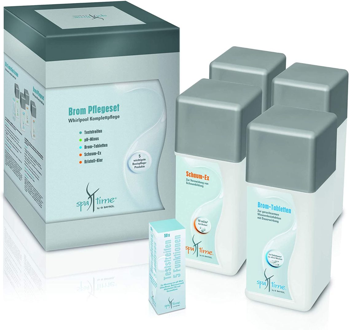 Kit traitement spa Pack Brome, Chlore ou Oxygène Actif, traitement eau
